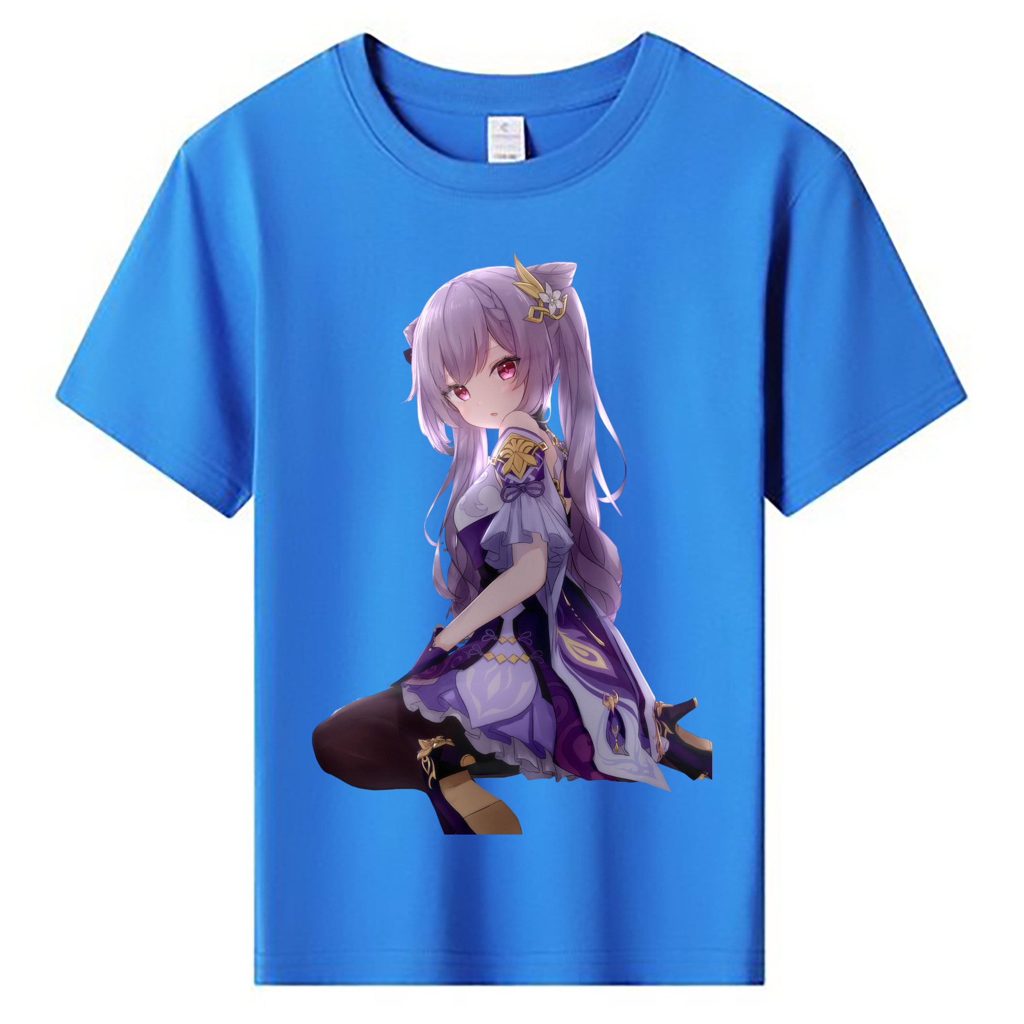 げんし神 刻晴 こくせい genshin Kokusei 綿100％キッズTシャツ（フロントプリント）